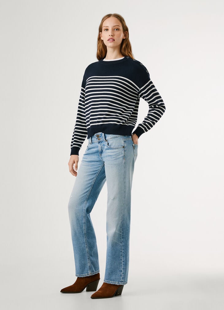 Pepe Jeans Low-rise Straight Fit Jeans - Venus