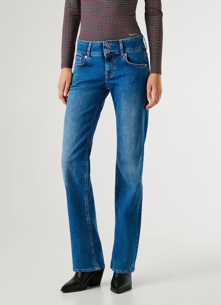 Pepe Jeans Low-rise Straight Fit Jeans - Venus
