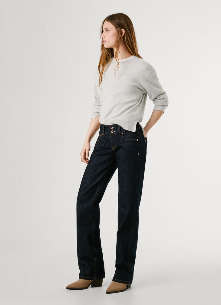 Pepe Jeans Low-rise Straight Fit Jeans - Venus