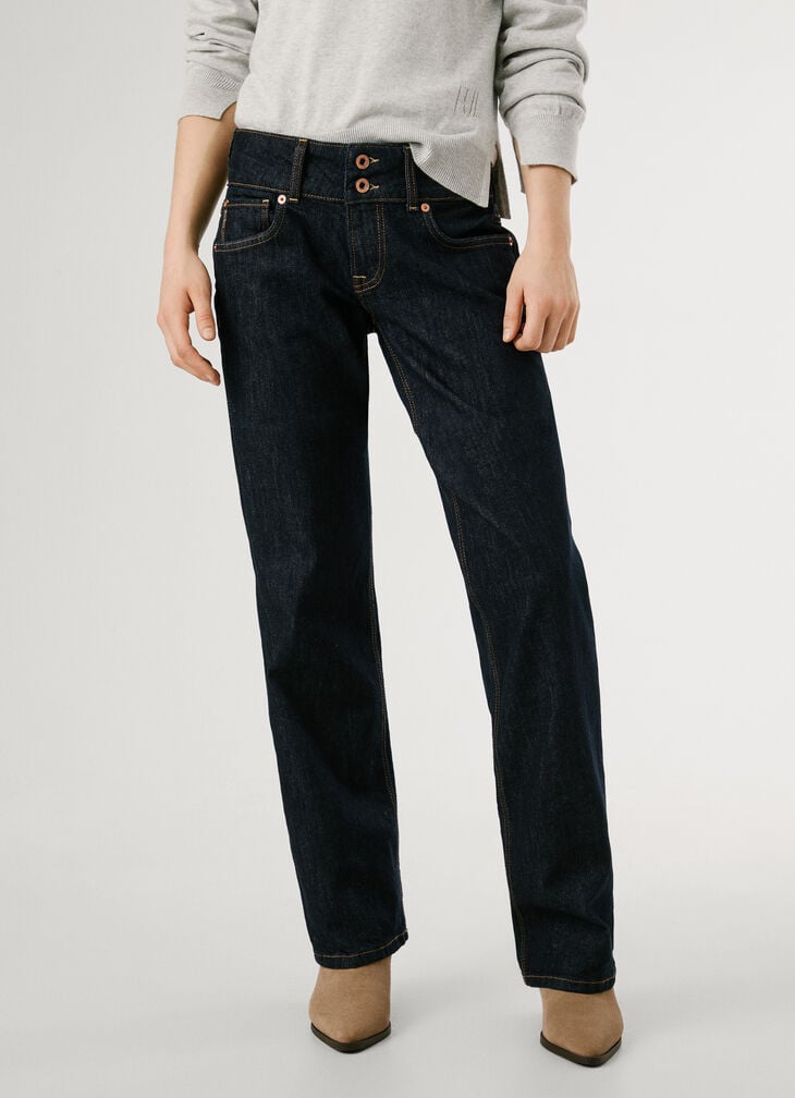 Pepe Jeans Low-rise Straight Fit Jeans - Venus