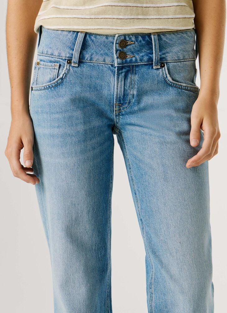 Pepe Jeans Low-rise Straight Fit Jeans - Venus