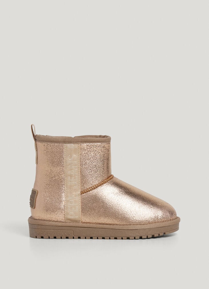 Pepe Jeans metallic ankle boots