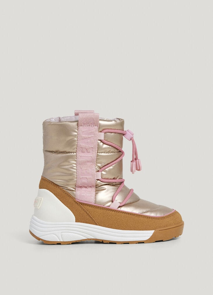 Pepe Jeans metallic apres-ski boots