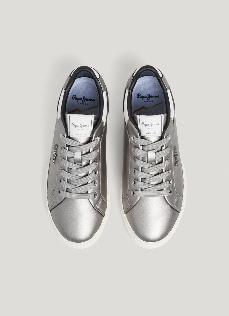 Pepe Jeans Metallic Classic Trainers