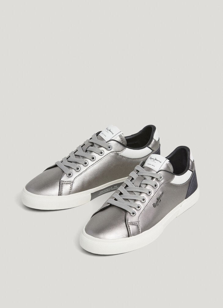 Pepe Jeans Metallic Classic Trainers