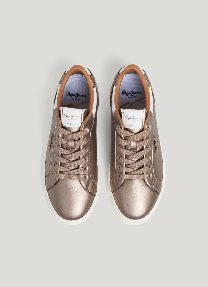 Pepe Jeans Metallic Classic Trainers
