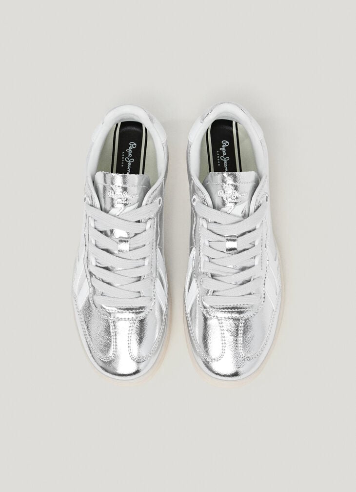 Pepe Jeans Metallic Cupsole Sneakers