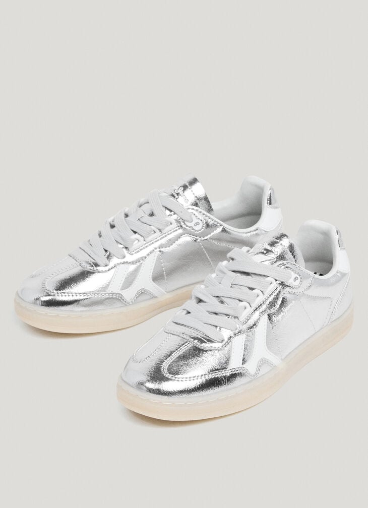 Pepe Jeans Metallic Cupsole Sneakers