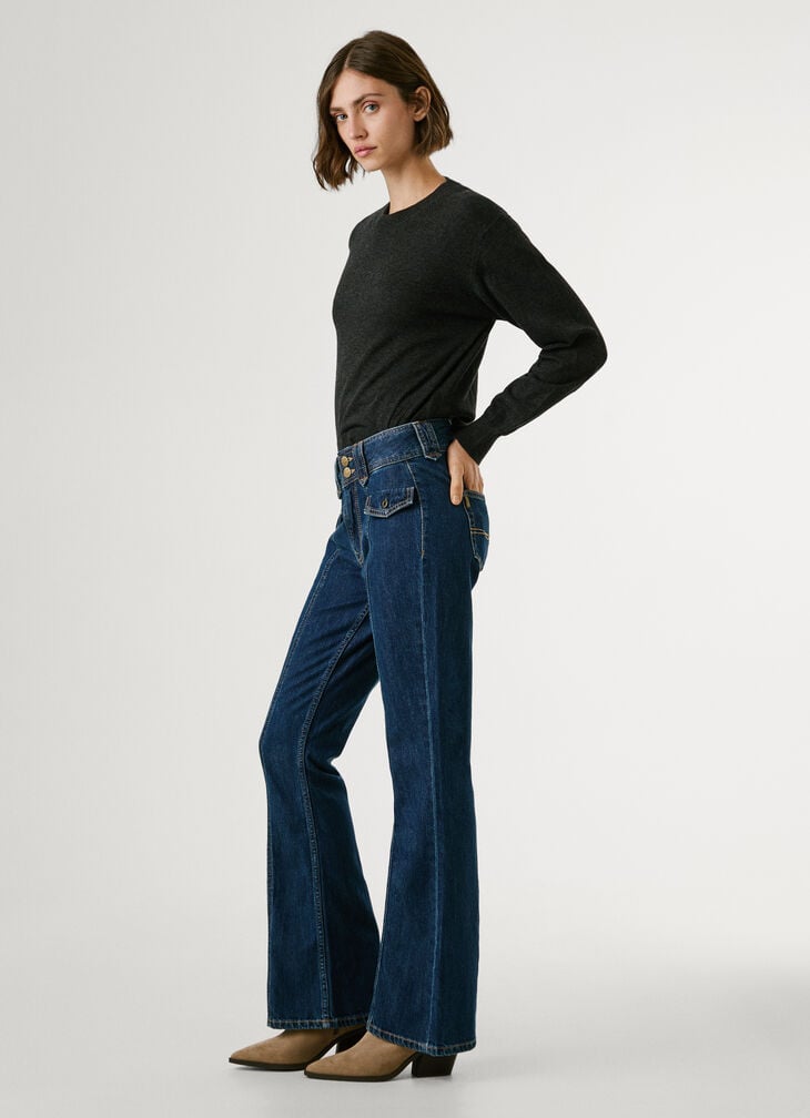 Pepe Jeans Mid-rise Flare Fit Jeans - Venus