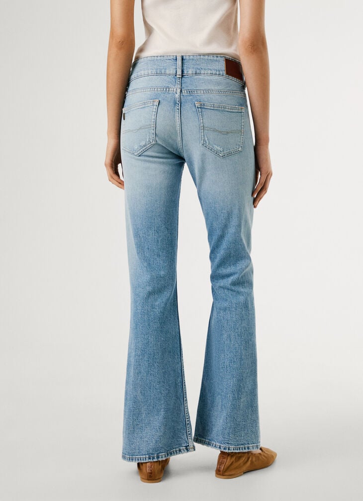 Pepe Jeans Mid-rise Flare Fit Jeans - Venus