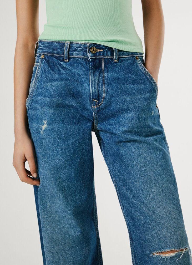 Pepe Jeans Mid-rise Loose Fit Jeans - Hazel