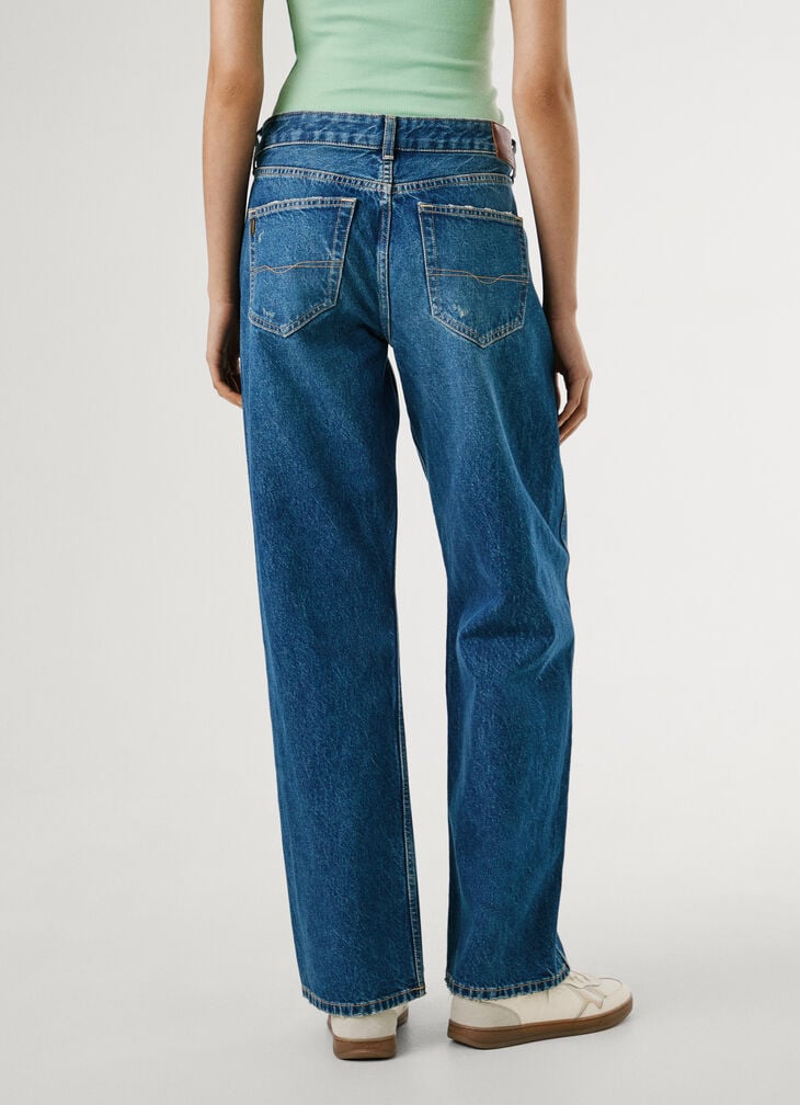 Pepe Jeans Mid-rise Loose Fit Jeans - Hazel