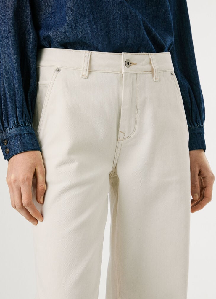 Pepe Jeans Mid-rise Loose Fit Jeans - Hazel