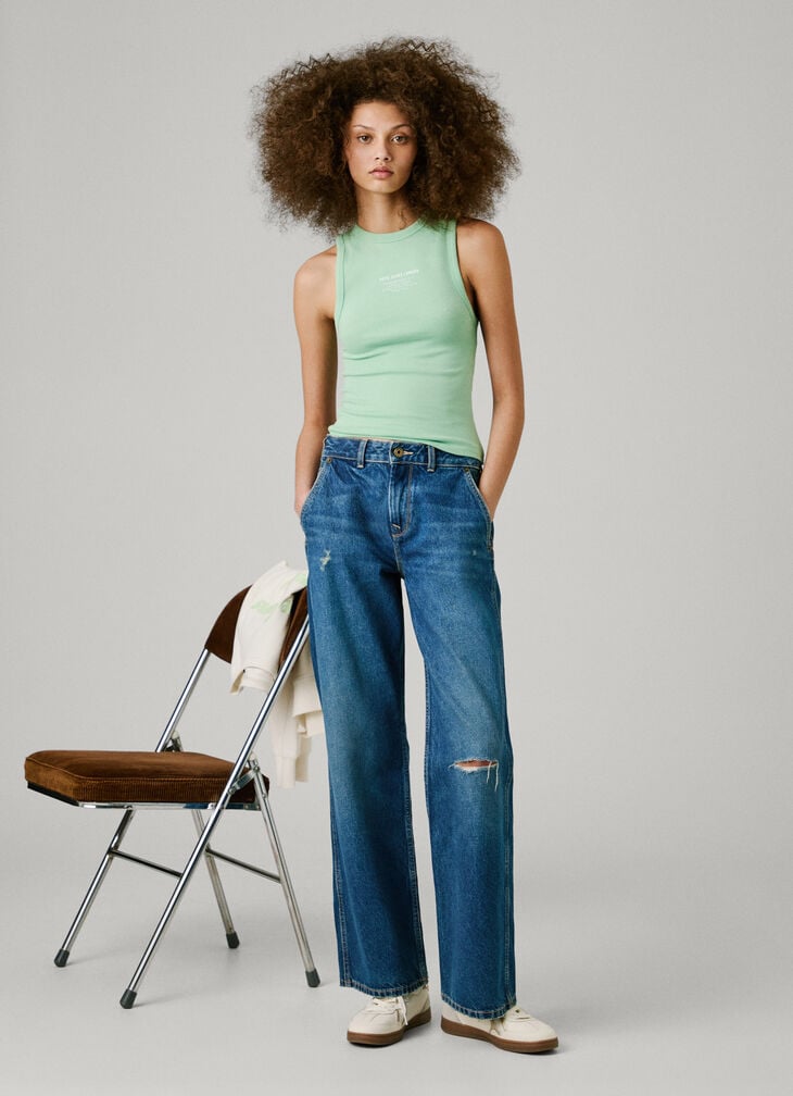 Pepe Jeans mid-rise loose fit jeans - hazel