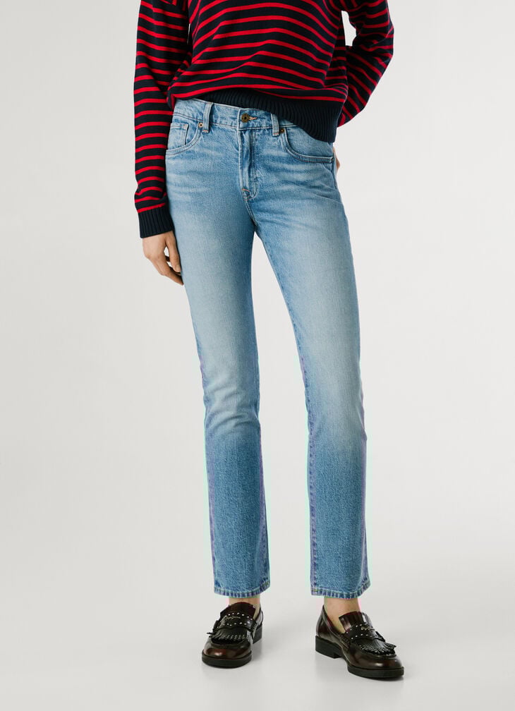 Pepe Jeans Mid-rise Slim Fit Jeans - Grace