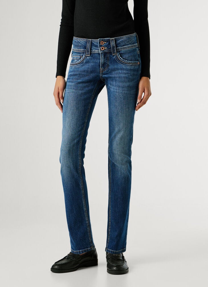 Pepe Jeans Mid-rise Slim Fit Jeans - Iconic Gen