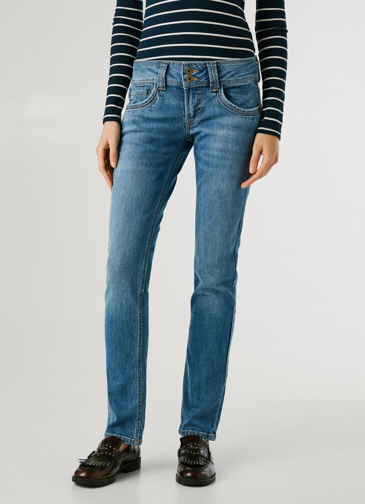 Pepe Jeans Mid-rise Slim Fit Jeans - Iconic Gen
