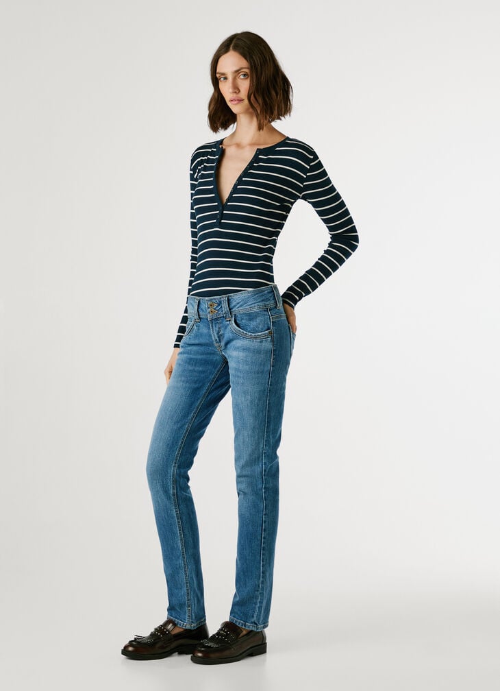 Pepe Jeans Mid-rise Slim Fit Jeans - Iconic Gen