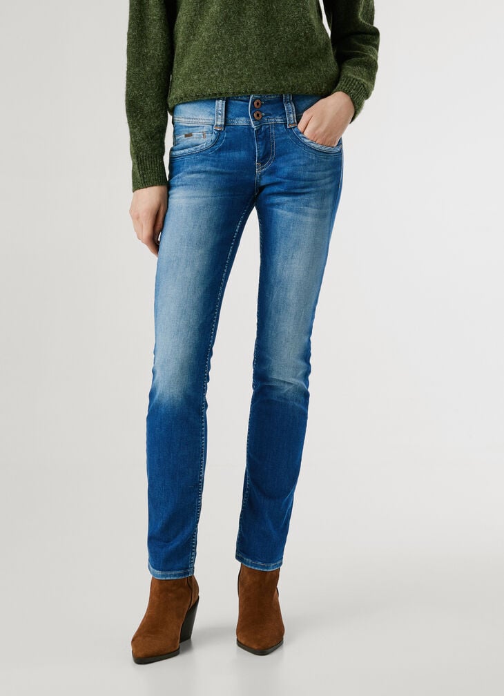 Pepe Jeans Mid-rise Slim Fit Jeans - Iconic Gen