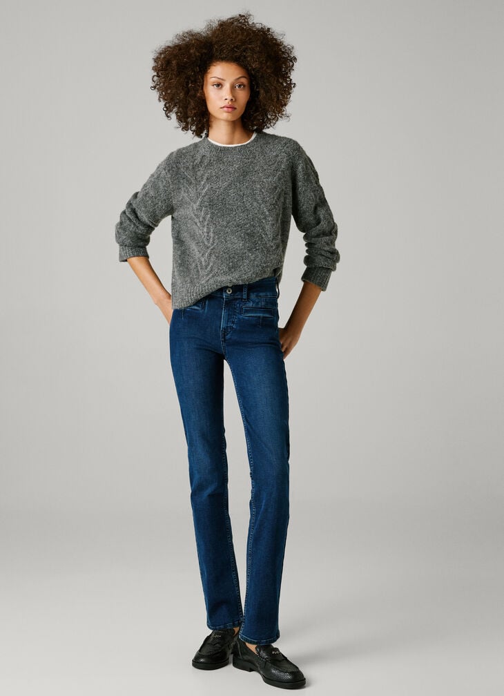 Pepe Jeans mid-rise straight fit jeans - beryl