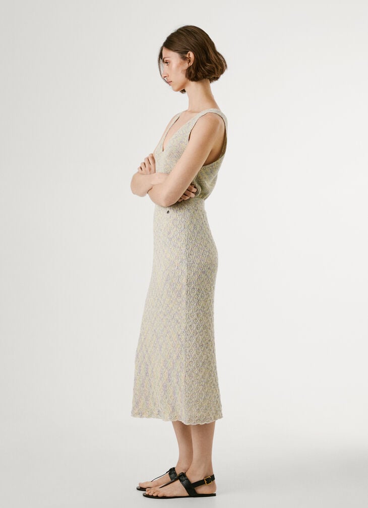 Pepe Jeans Openwork Detail Maxi Skirt