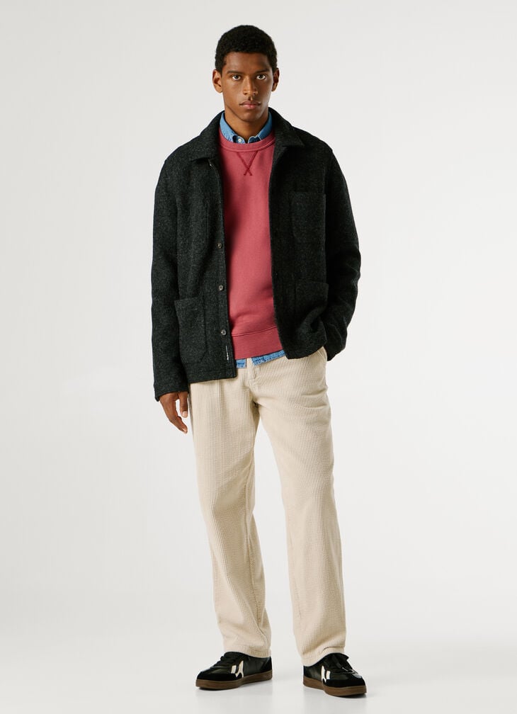 Pepe Jeans Overshirt In Wool Blend