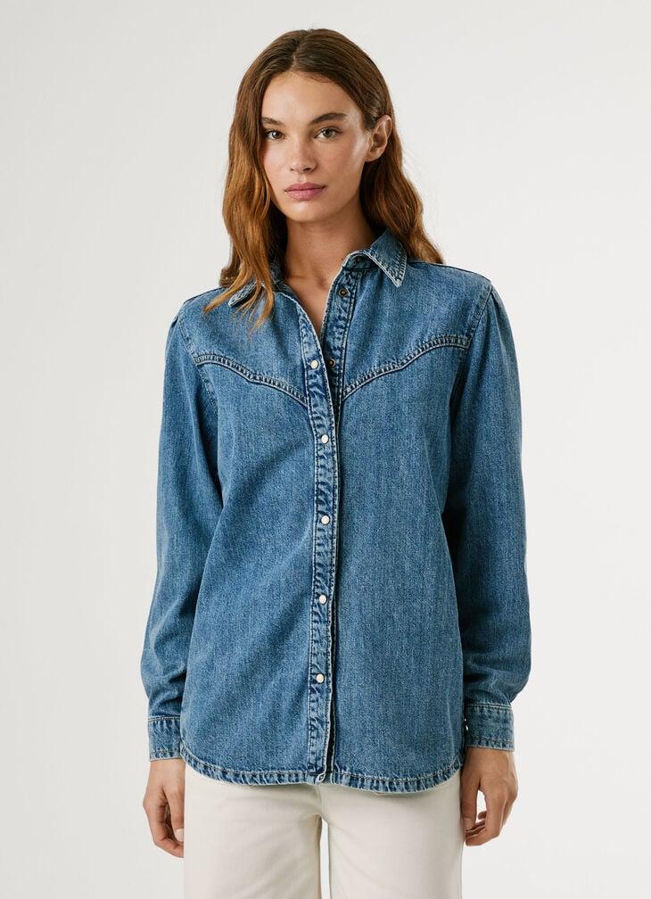 Pepe Jeans Oversized Fit Denim Shirt