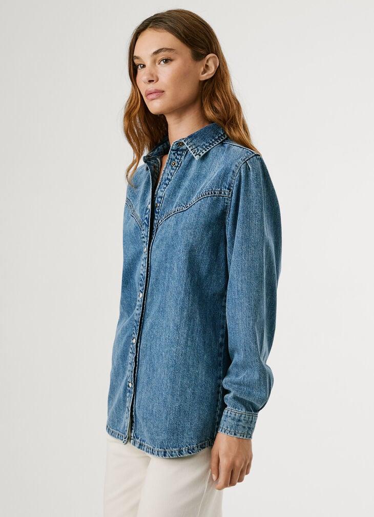 Pepe Jeans Oversized Fit Denim Shirt