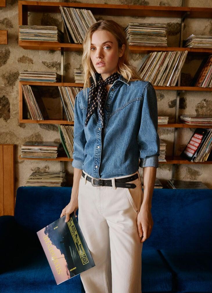 Pepe Jeans oversized fit denim shirt