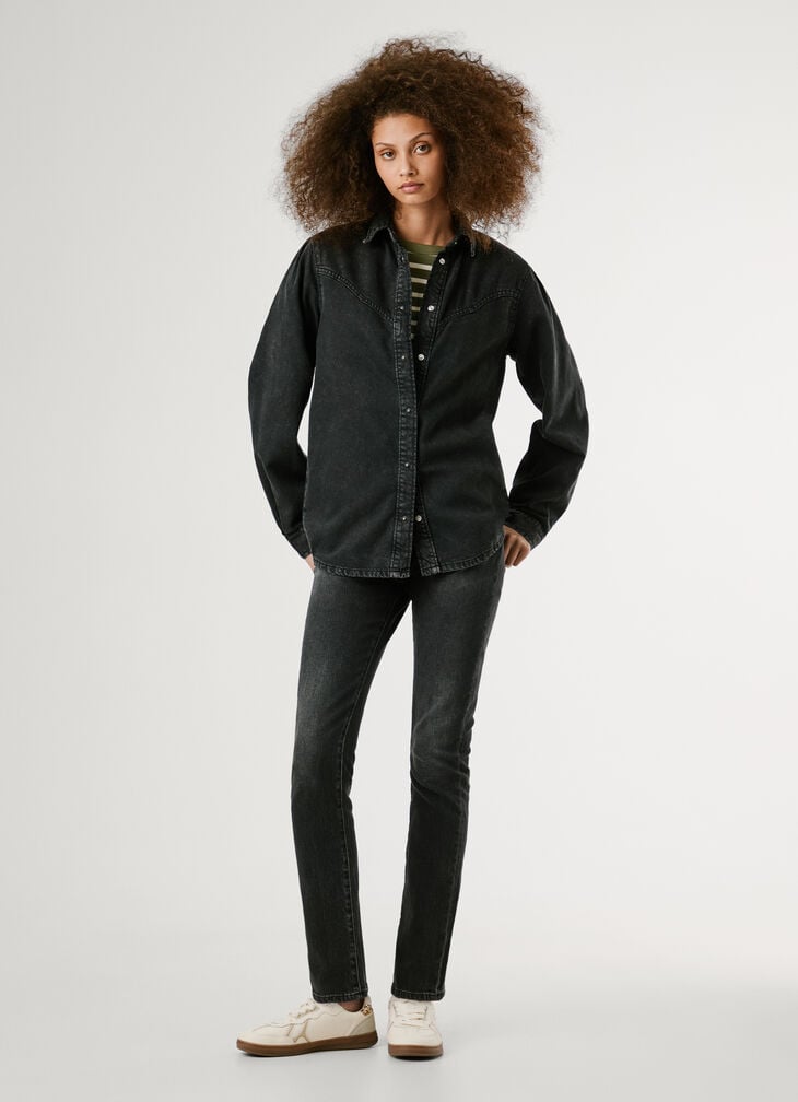 Pepe Jeans Oversized Fit Denim Shirt