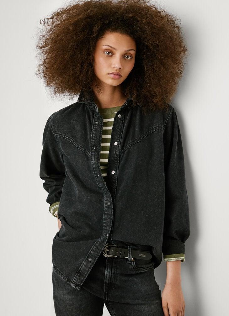 Pepe Jeans oversized fit denim shirt