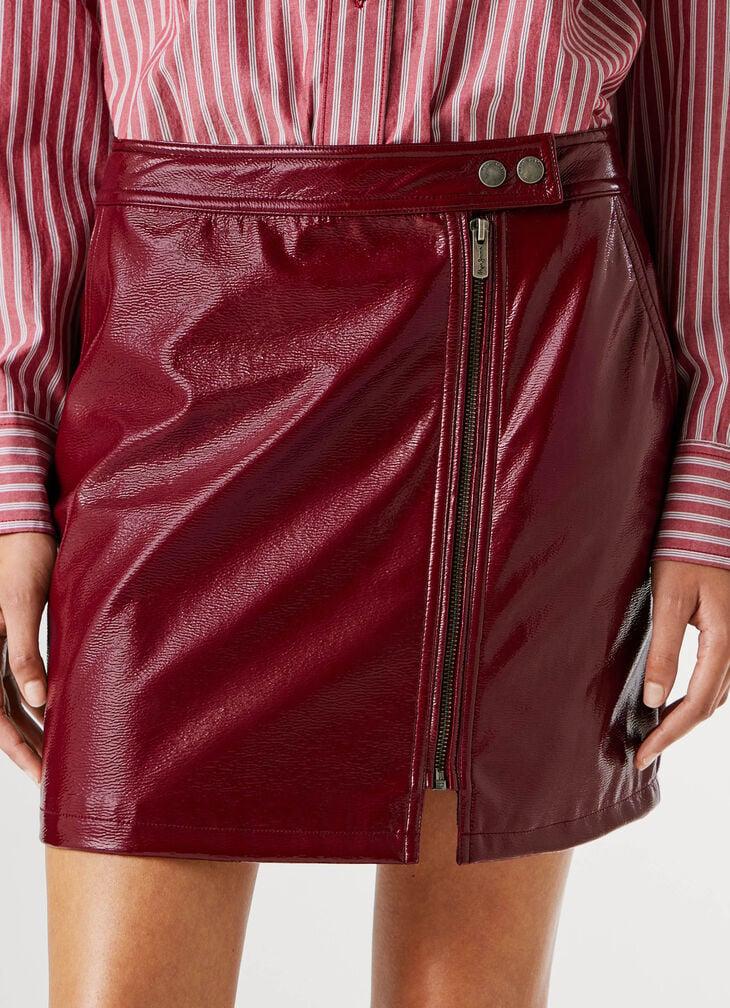 Pepe Jeans Patent Leather Mini Skirt
