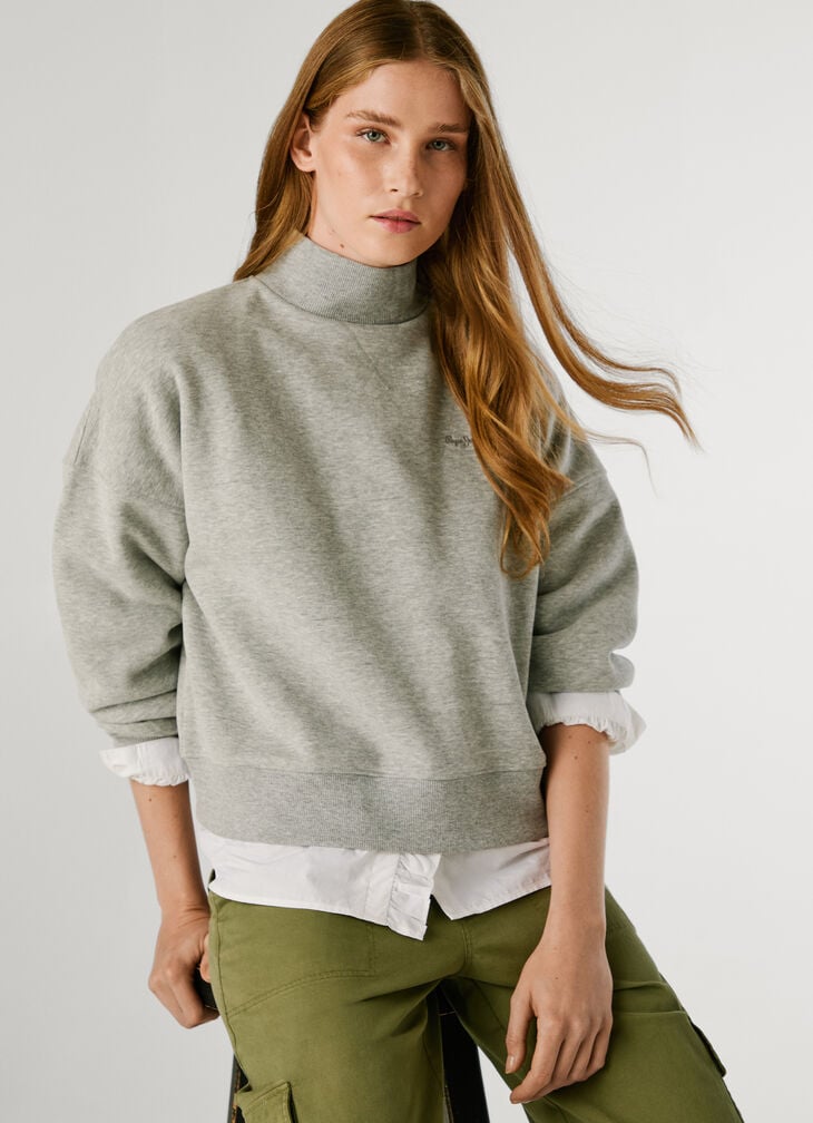 Pepe Jeans perkins collar logo sweatshirt