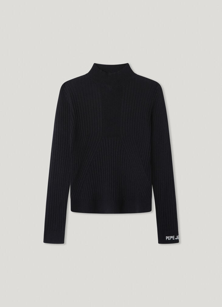 Pepe Jeans perkins collar ribbed jumper