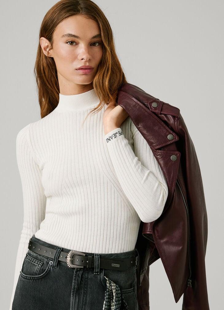 Pepe Jeans perkins collar ribbed jumper