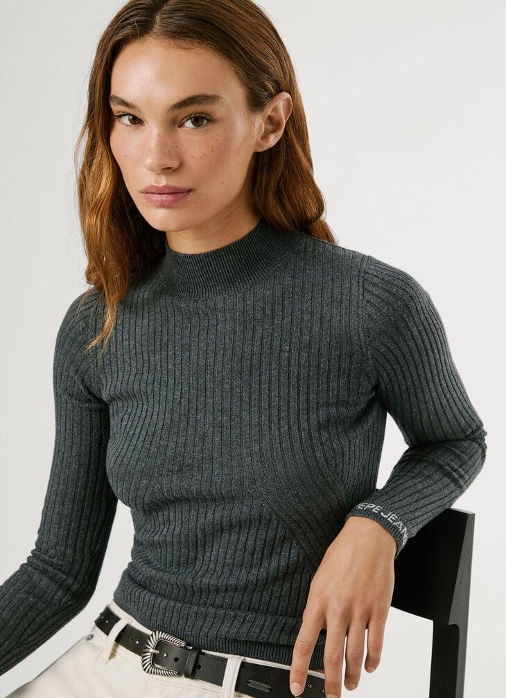 Pepe Jeans perkins collar ribbed jumper
