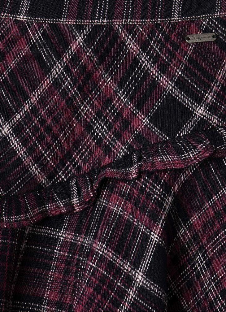 Pepe Jeans Plaid Print Mini Skirt