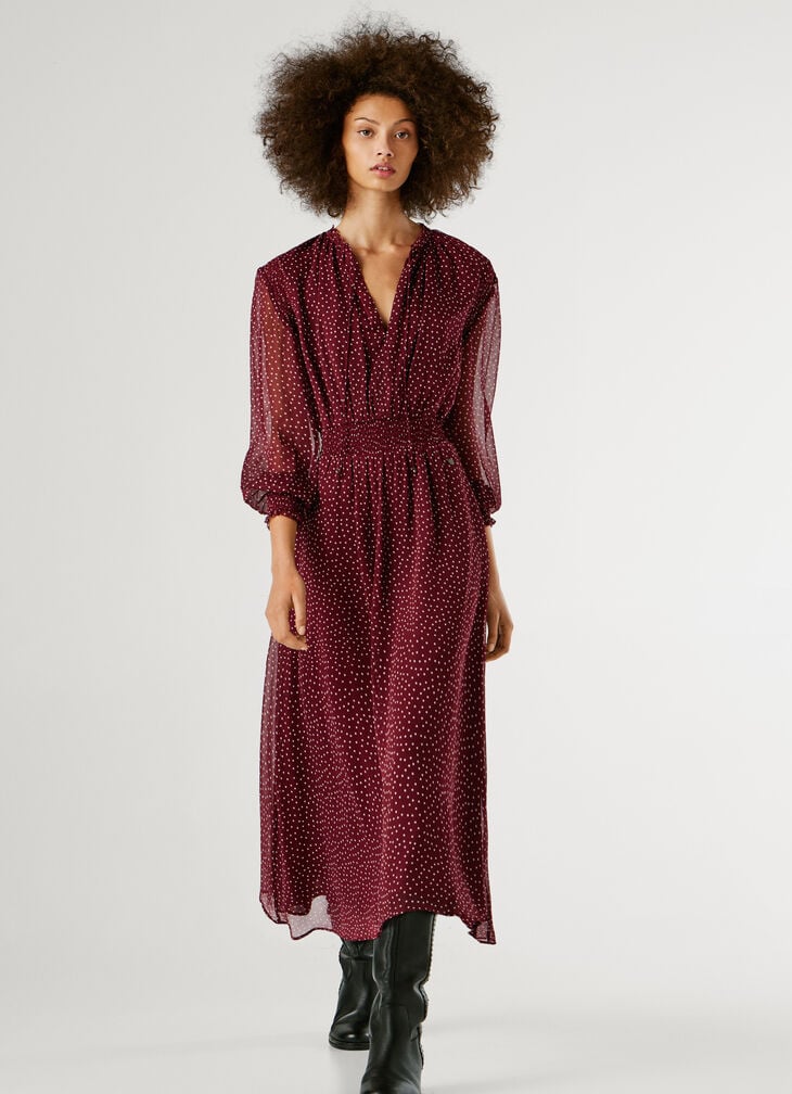 Pepe Jeans polka dot midi dress