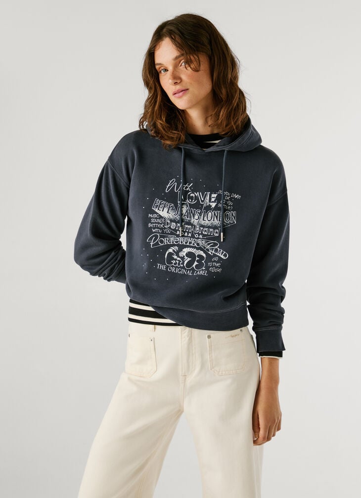 Pepe Jeans printed graphic hoodie