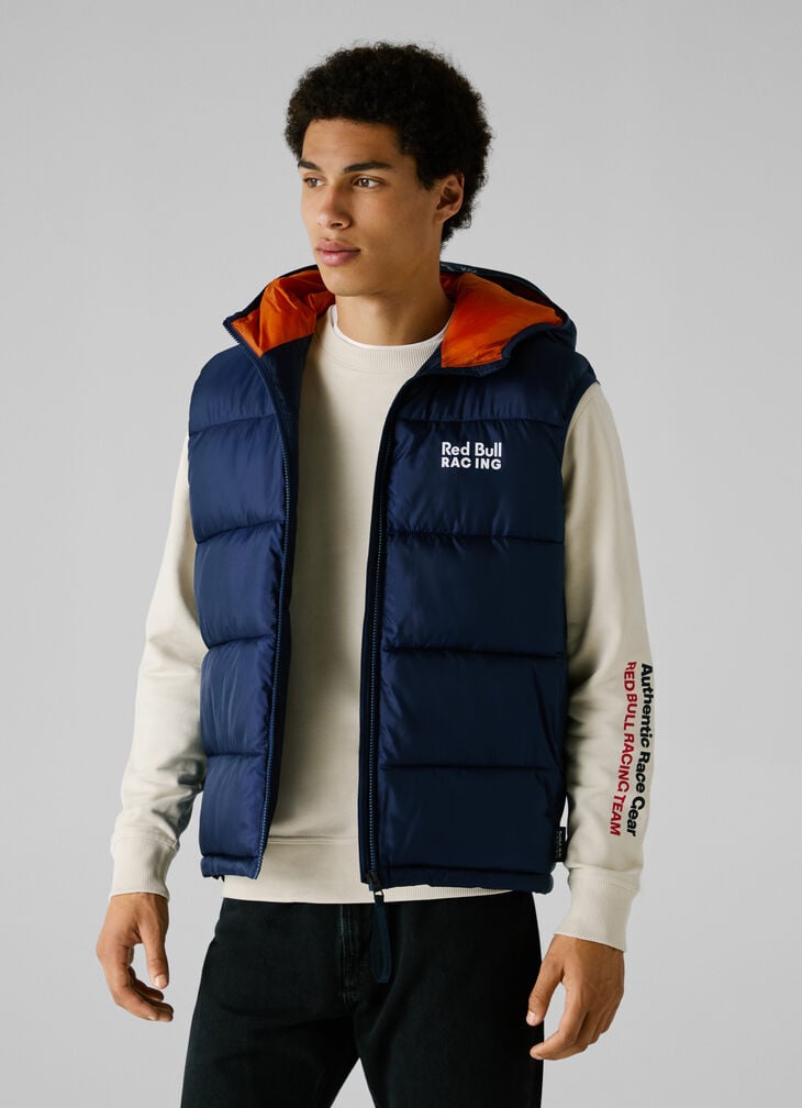 Pepe Jeans Printed Logo Hooded Gilet