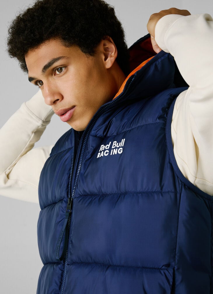 Pepe Jeans printed logo hooded gilet