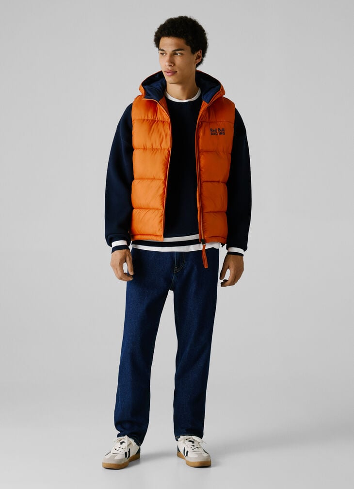 Pepe Jeans Printed Logo Hooded Gilet
