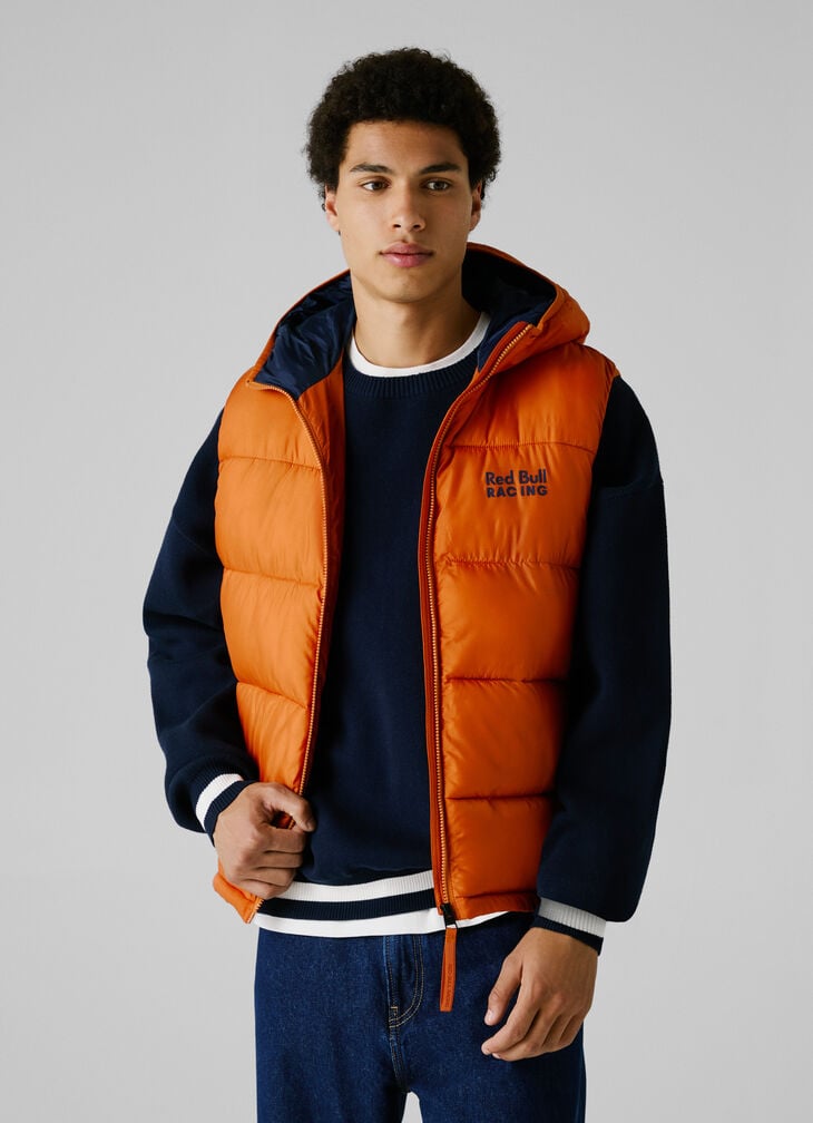 Pepe Jeans Printed Logo Hooded Gilet