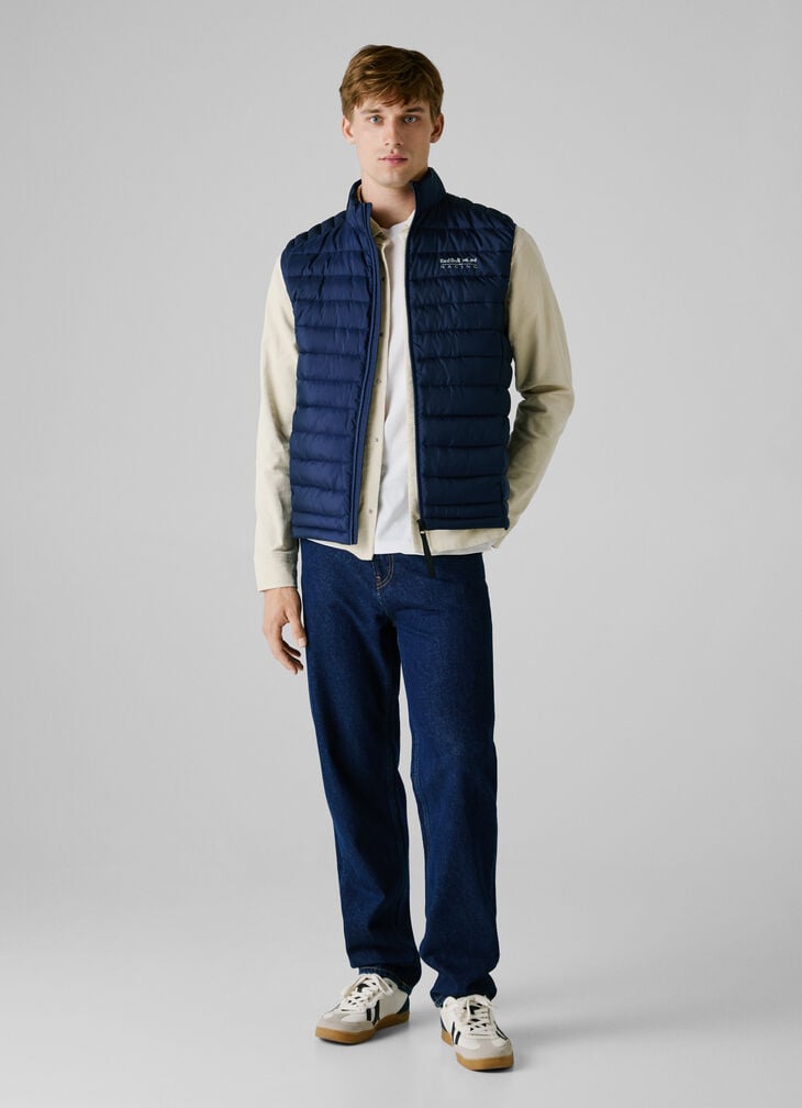 Pepe Jeans Printed Logo Padded Gilet
