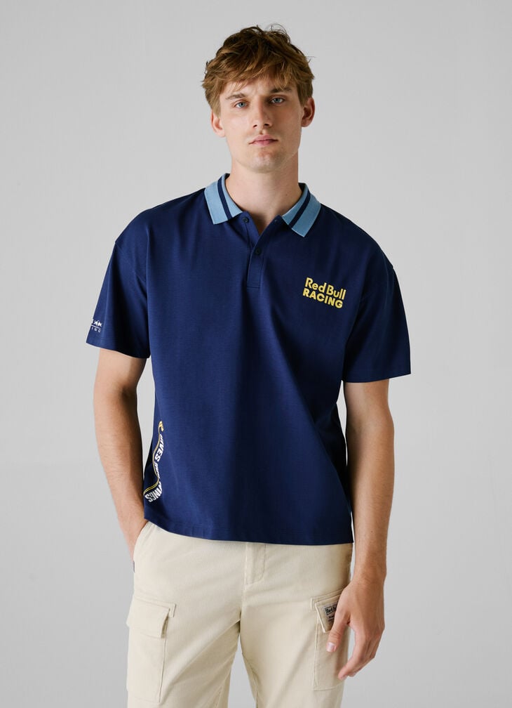 Pepe Jeans Printed Logo Pique Polo Shirt