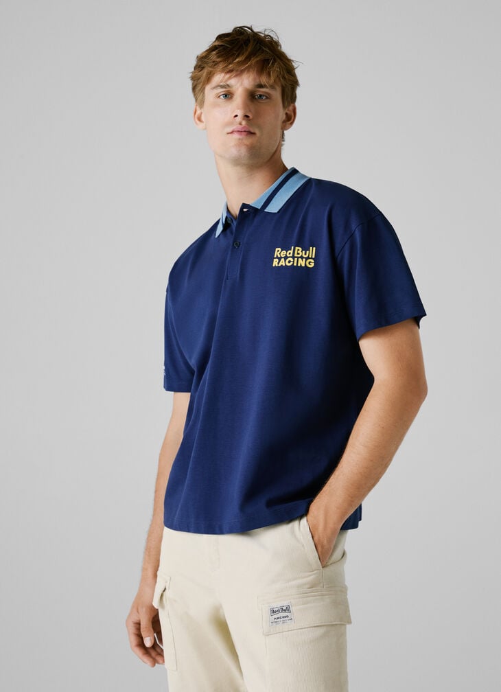 Pepe Jeans Printed Logo Pique Polo Shirt