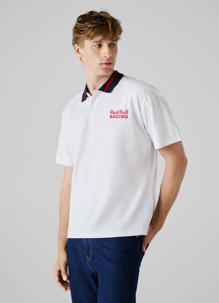Pepe Jeans Printed Logo Pique Polo Shirt