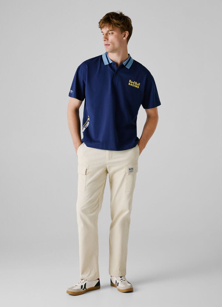 Pepe Jeans Printed Logo Pique Polo Shirt