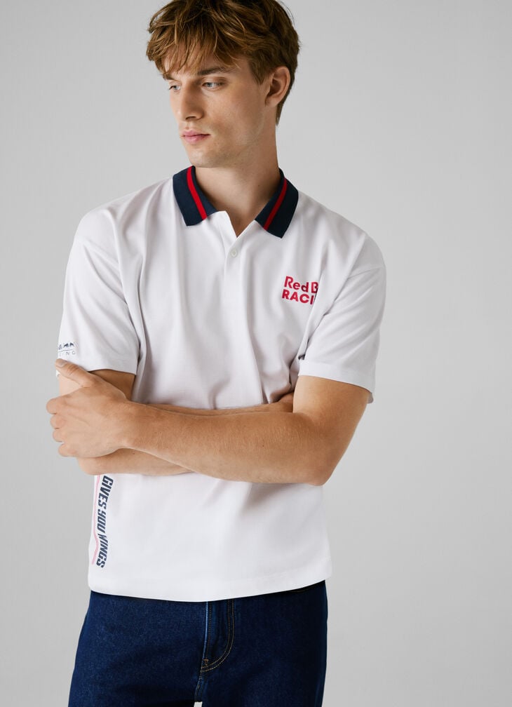 Pepe Jeans printed logo pique polo shirt