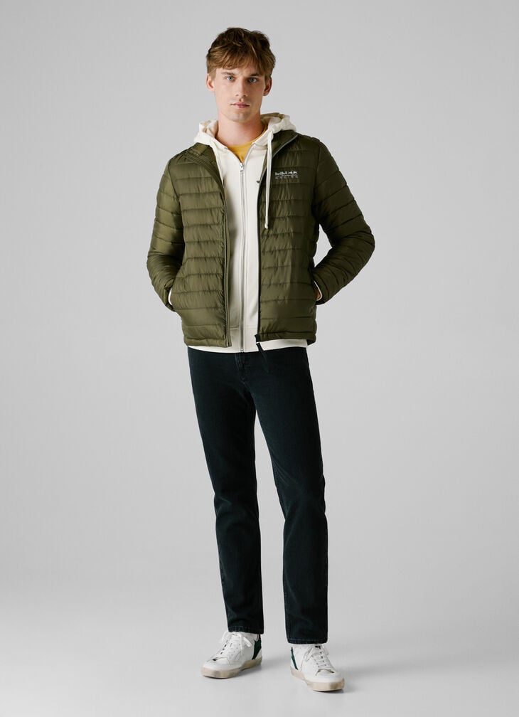 Pepe Jeans Printed Logo Puffer Jacket